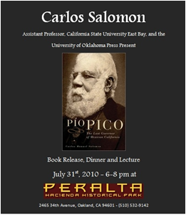 Pio Pico event flyer
